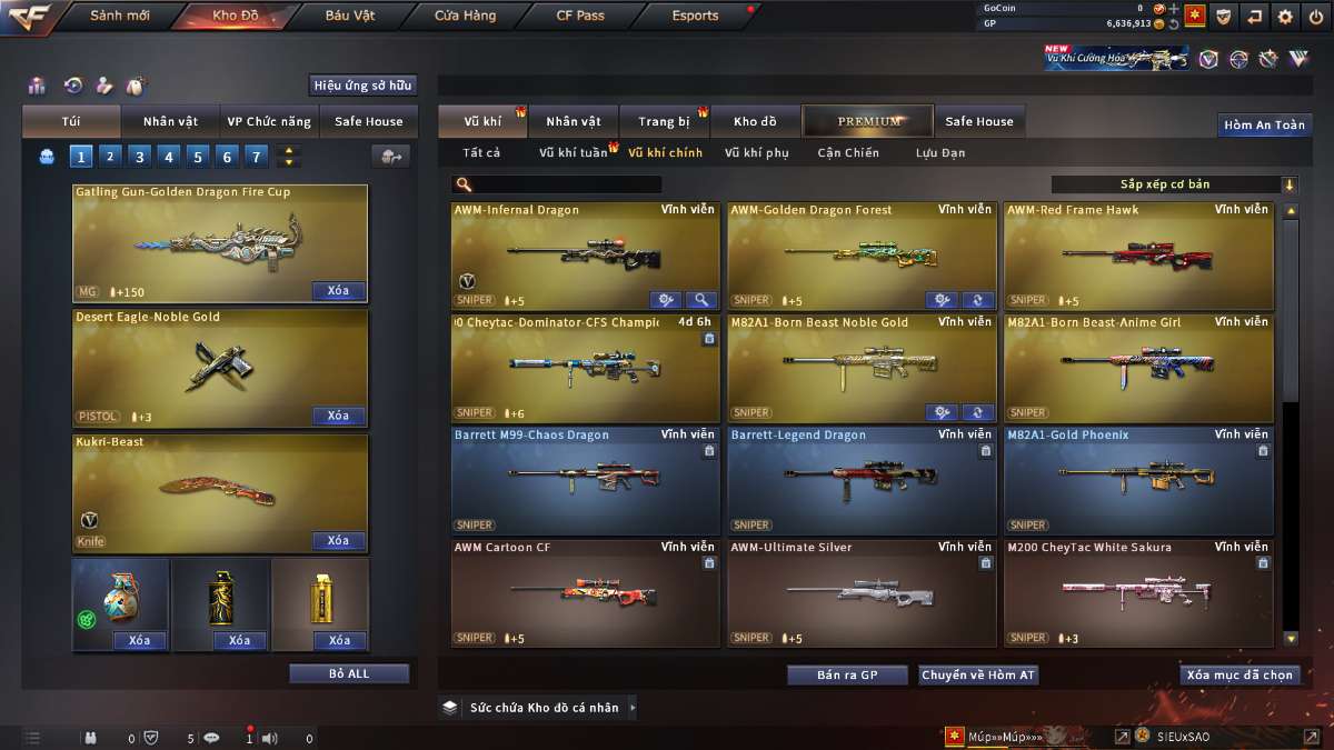 shop acc cf uy tin gia re